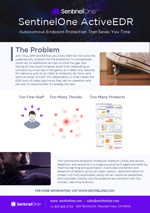 SentinelOne ActiveEDR 605 企业端点保护平台说明书