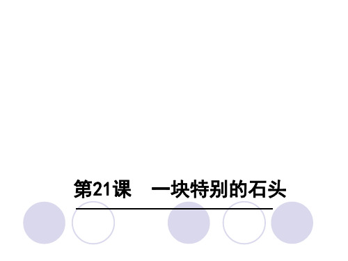 四年级上册语文课件-21 一块特别的石头∣语文S版 (共23张PPT)