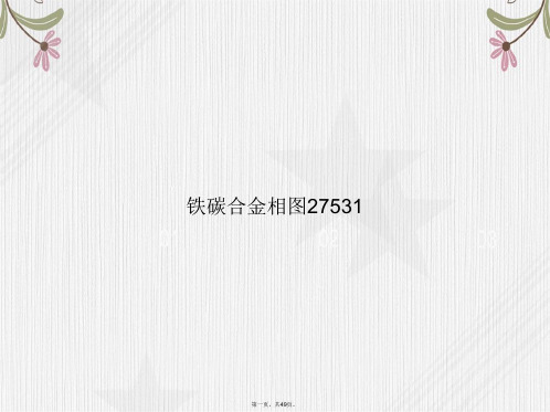 铁碳合金相图27531讲课文档