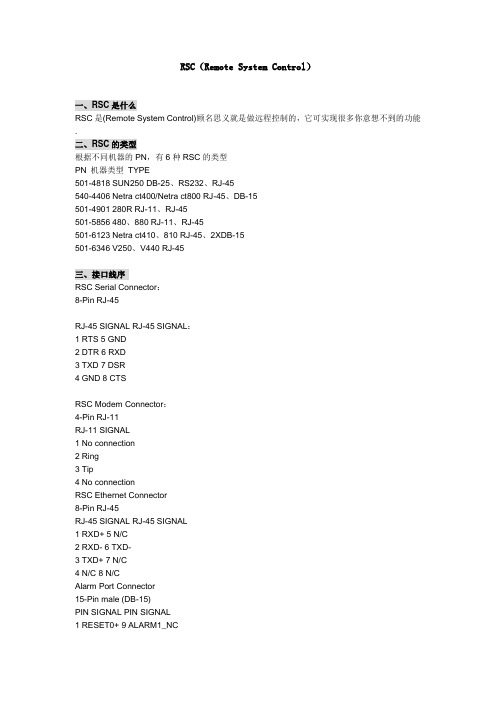 RSC详细资料