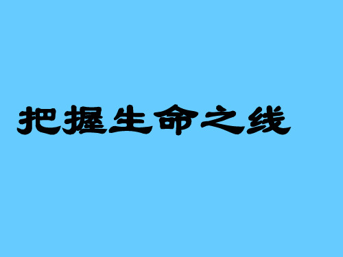 把握生命之线  课件(共38张ppt)九年级心理健康