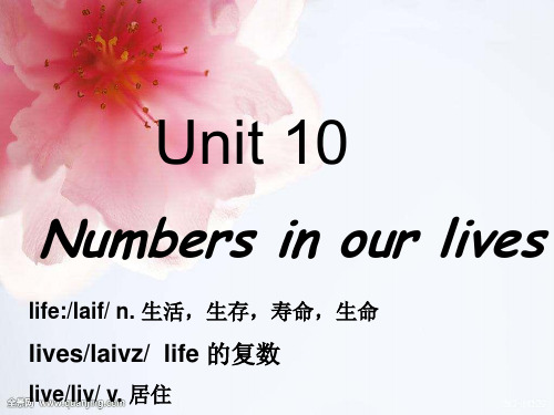 j剑桥一级下unit10numbers in our lives