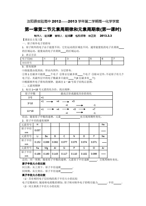 1.2.1元素周期律