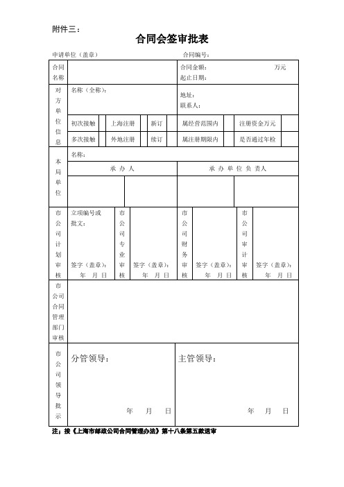 (15)合同会签审批表