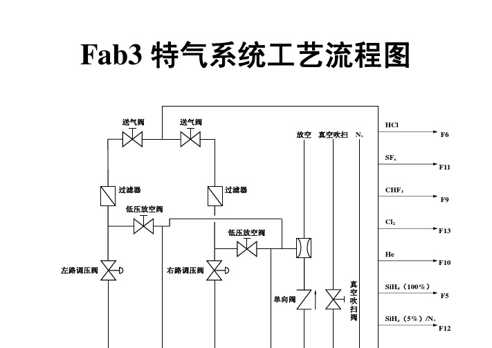 Fab特气系统图