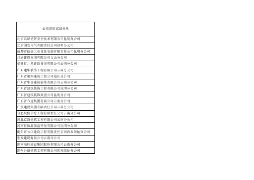 云南消防贰级资质公司名单