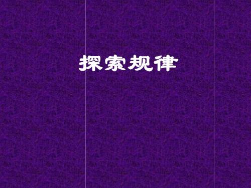 探索规律 ppt课件14