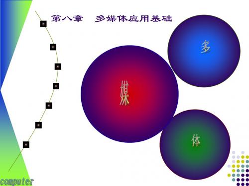 计算机基础之多媒体应用基础