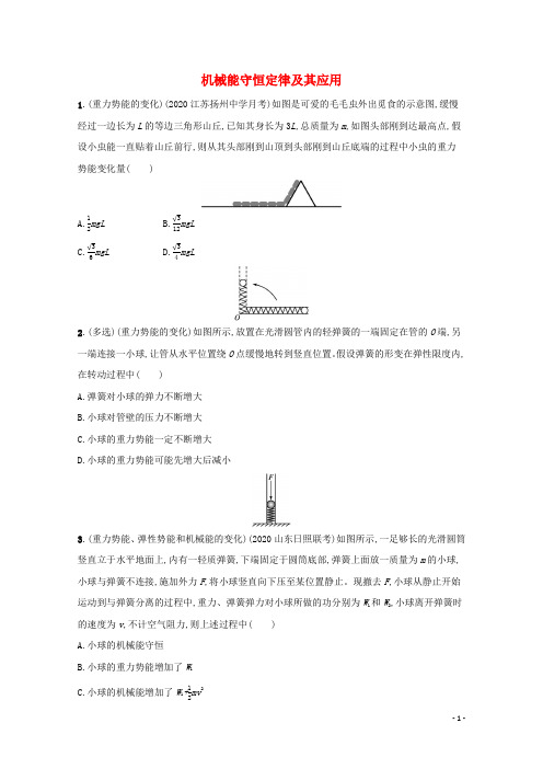 高考物理一轮复习课时练17机械能守恒定律及其应用含解析新人教版