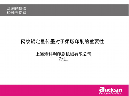 网纹辊产品技术及常见问题分析演示幻灯片