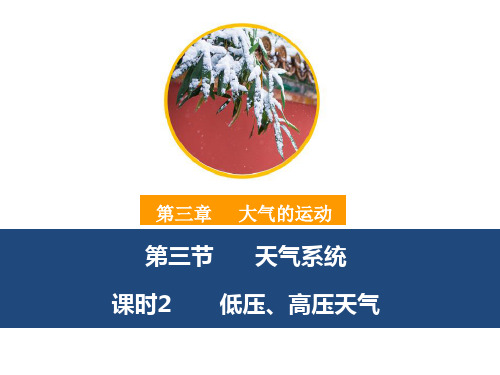 3.3.2 天气系统——低压、高压系统 课件 高二地理湘教版(2019)选择性必修1