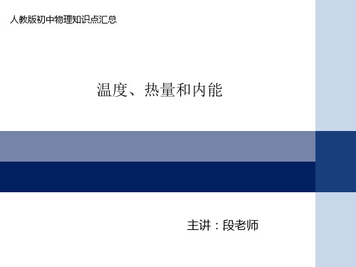 温度、内能和热量的区别和联系