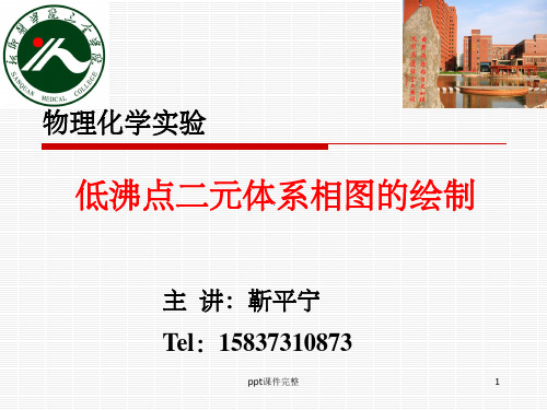 环己烷-乙醇沸点组成图的绘制 靳平宁ppt课件