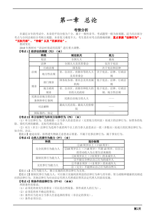 会计职称-中级经济法冲刺串讲-第一章 总论(6页)