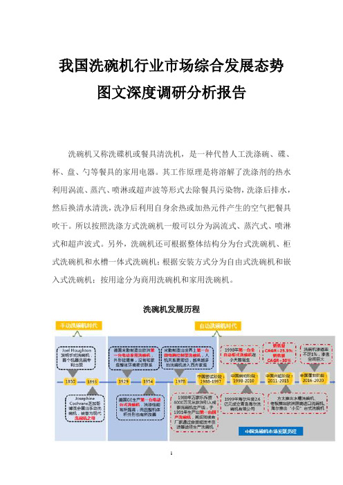 我国洗碗机行业市场综合发展态势图文深度调研分析报告