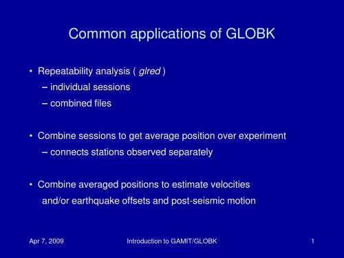 GLOBK