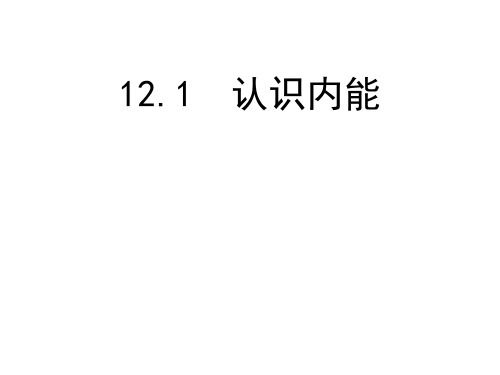 沪粤版九年级物理上册 12.1认识内能(第一课时)课件(共17张PPT)