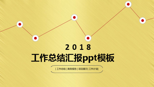 工作总结汇报ppt模板(高质量)