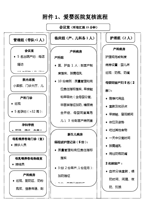 爱婴医院复核工作流程、细则及释义(只分组)