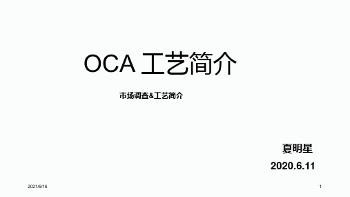 全贴合OCA工艺简介