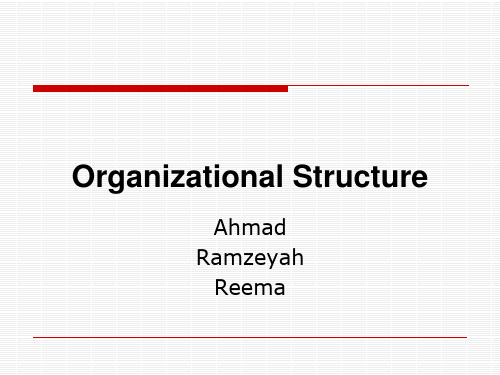 Organizational Structure(PPT-42)