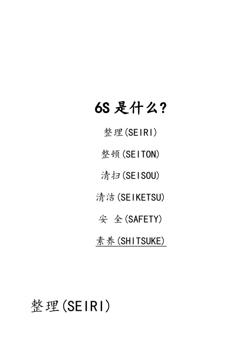 6S培训教材(DOC 17页)