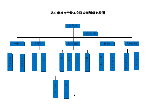 公司组织结构图及职位说明书