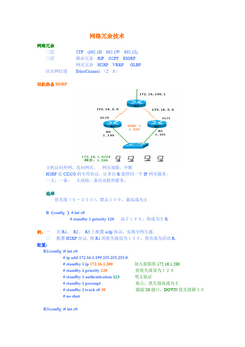 网络冗余技术