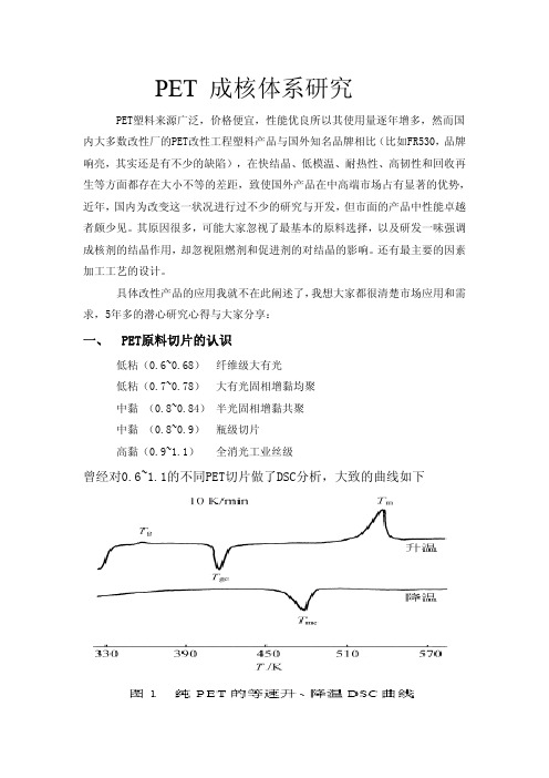 PET成核体系