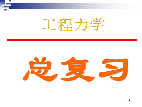 武汉理工大学出版社出版的 工程力学 公式总结