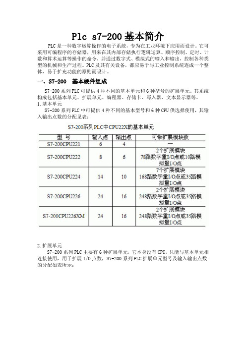 Plc s7-200基本简介