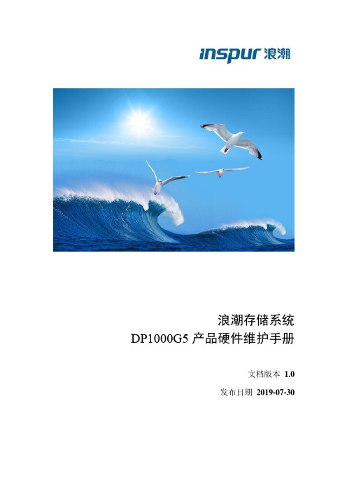 浪潮存储系统 DP1000G5 产品硬件维护手册说明书