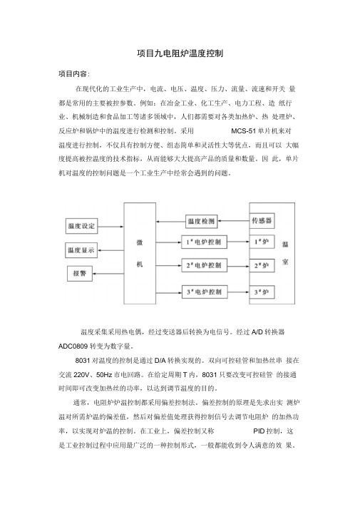 电阻炉温度控制.