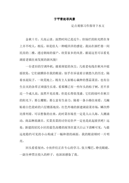 李传活  湖前小学  教师下水文