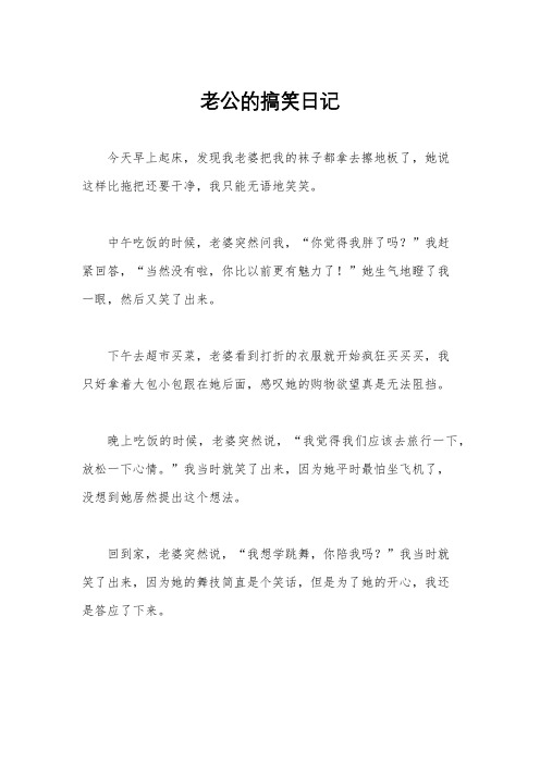 老公的搞笑日记