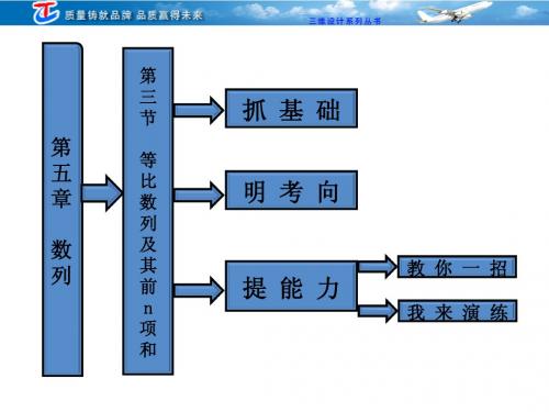 第五章  第三节  等比数列及其前n项和