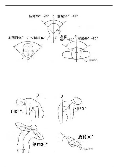 各关节活动度测量的超详细图解