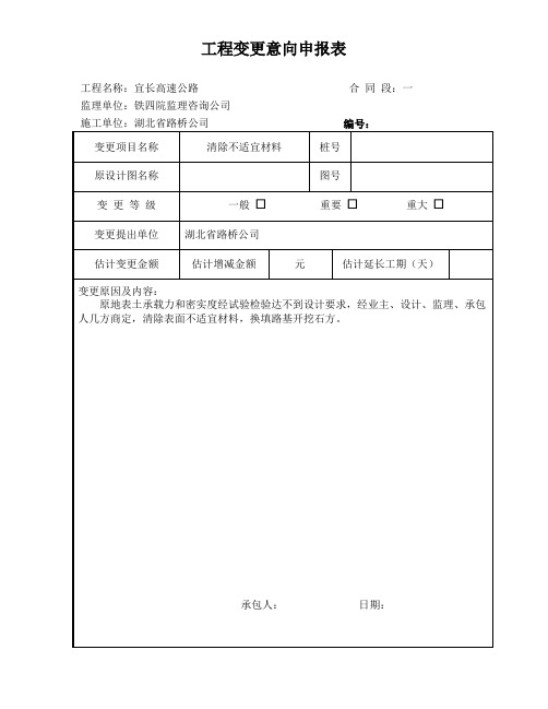 工程变更表(DOC6页)