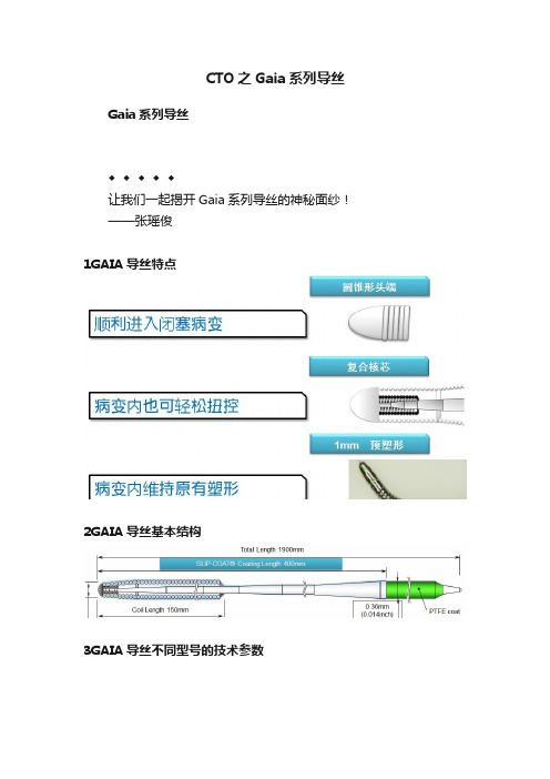 CTO之Gaia系列导丝