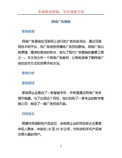 网络广告案例