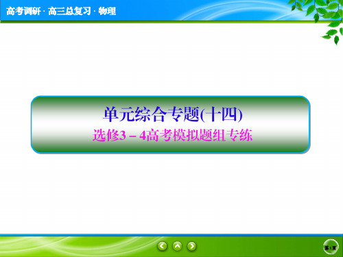 2019年高考物理总复习一轮复习课件《高考调研》单元专题14