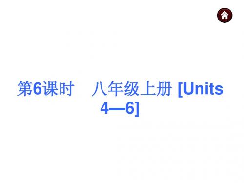 2015届人教版中考英语基础过关课件：八上 [Units 4—6](57页)