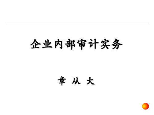 企业内部审计实务