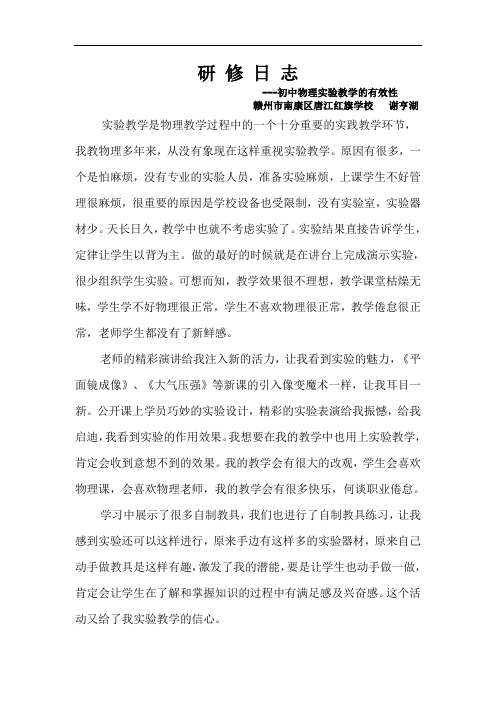 教师远程网络培训研修日志(教师继续教育总结)