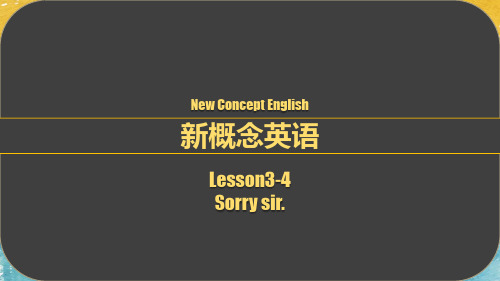 新概念英语第一册课件PPT-Lesson3-4(优质)