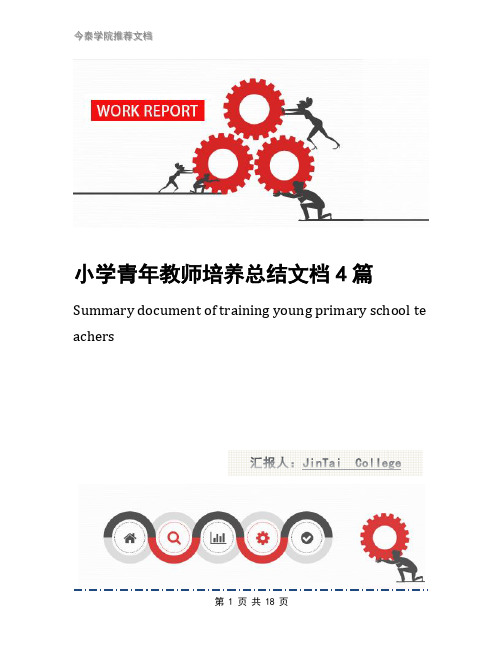 小学青年教师培养总结文档4篇