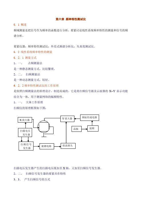 第六章频率特性测试仪