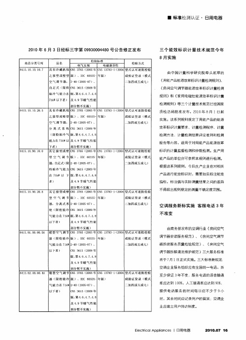 2010年6月3日经标三字第09930004480号公告修正发布