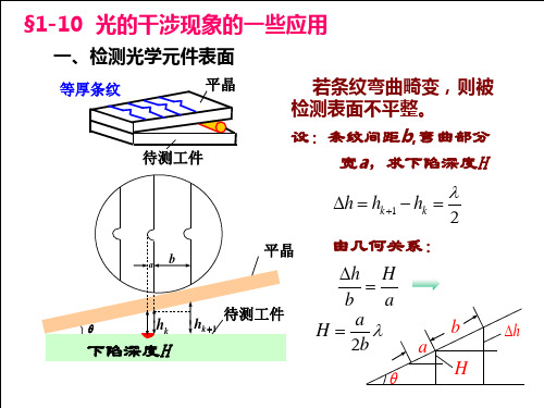 干涉现象的应用 牛顿环