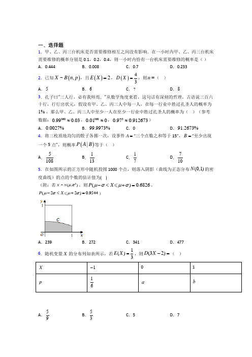 (必考题)高中数学高中数学选修2-3第一章《计数原理》测试题(有答案解析)(2)